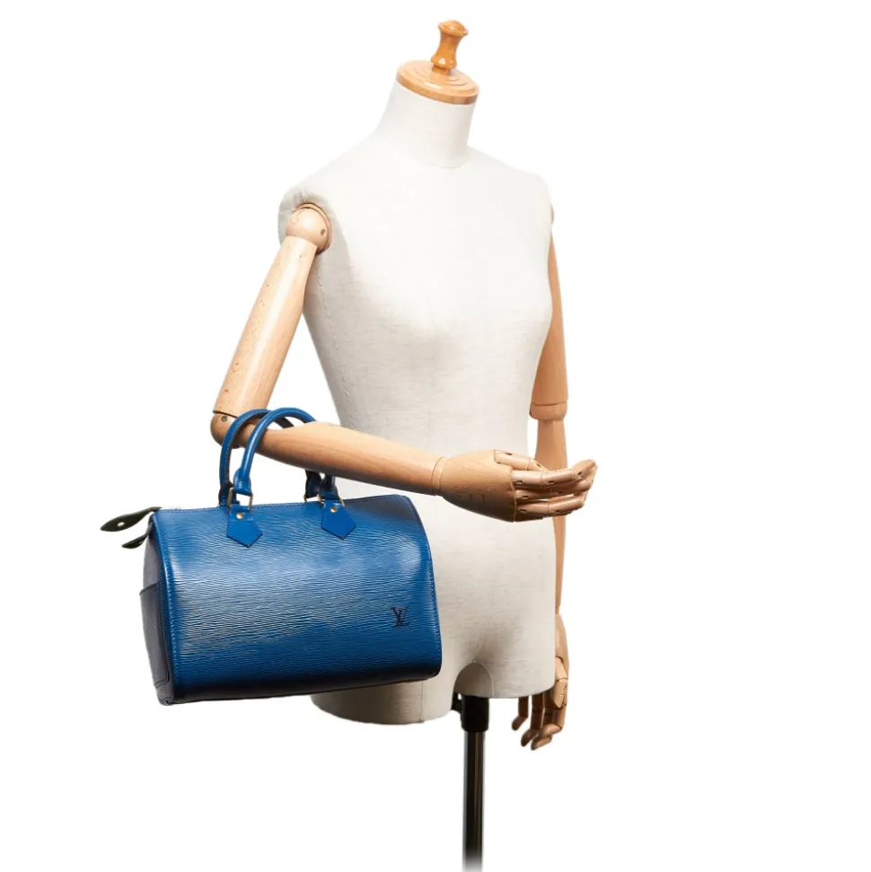 Louis Vuitton Vintage - Epi Speedy 30 Bag - Blue - Leather Handbag - Luxury High Quality - Avvenice