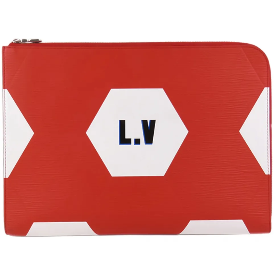 Louis Vuitton Vintage - Epi FIFA World Cup Pochette Jour GM - Red White - Epi Leather Clutch Bag - Luxury High Quality - Avvenice