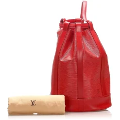 Louis Vuitton Vintage - Epi Randonnee PM - Red - Leather and Epi Leather Backpack - Luxury High Quality - Avvenice