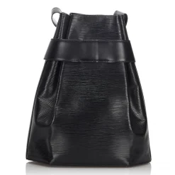 Louis Vuitton Vintage - Epi Sac Depaule Bag - Black - Leather and Epi Leather Handbag - Luxury High Quality - Avvenice
