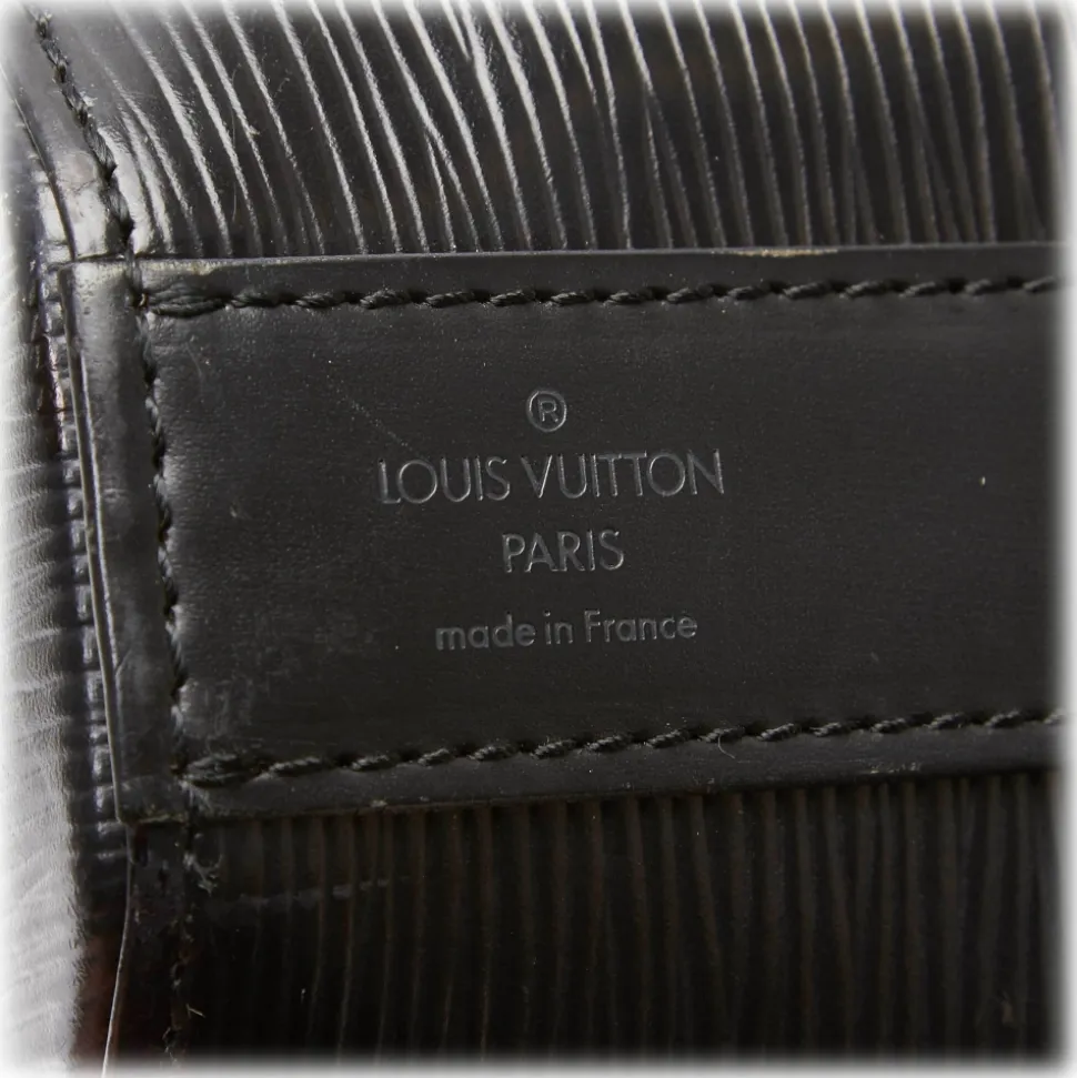 Louis Vuitton Vintage - Epi Sac Depaule Bag - Black - Leather and Epi Leather Handbag - Luxury High Quality - Avvenice
