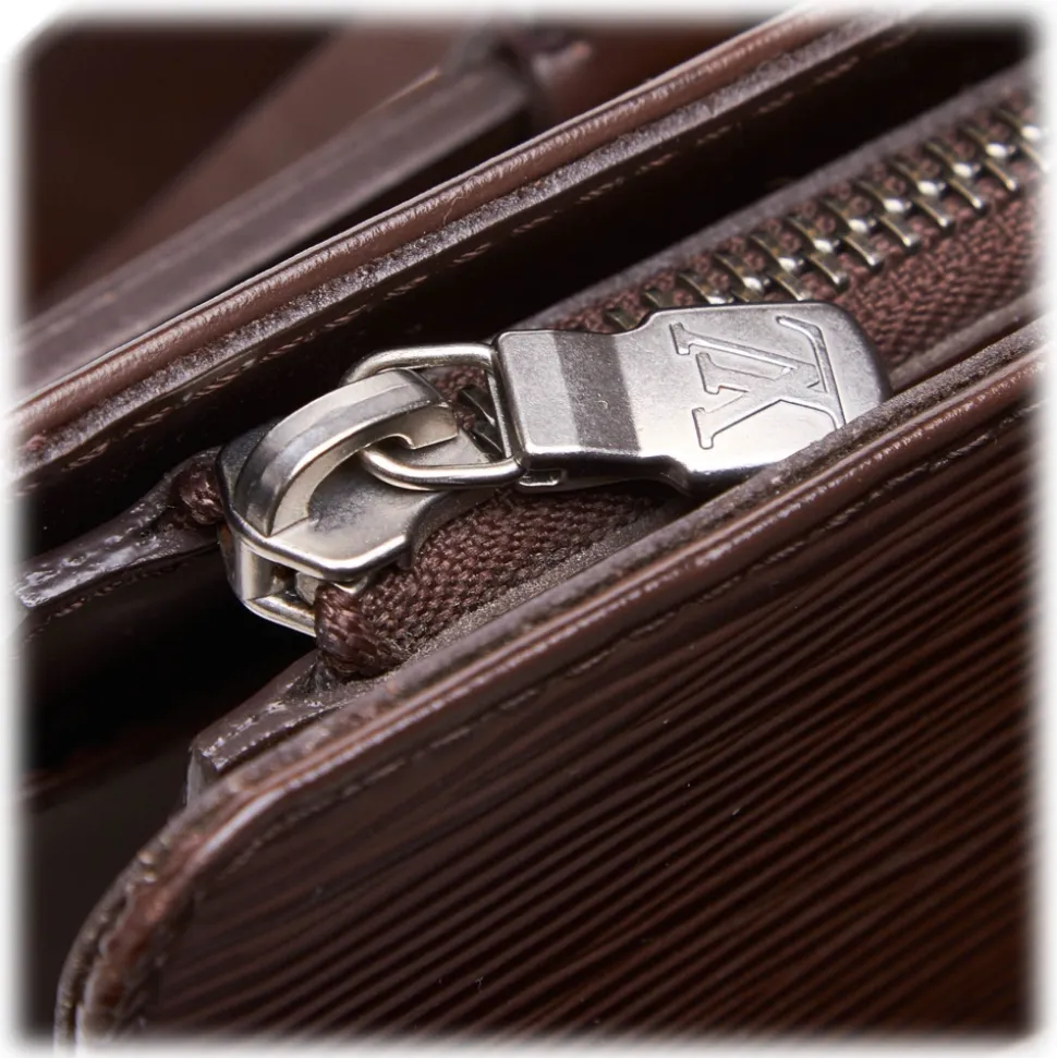 Louis Vuitton Vintage - Epi Croisette PM Bag - Dark Brown - Leather and Epi Leather Handbag - Luxury High Quality - Avvenice