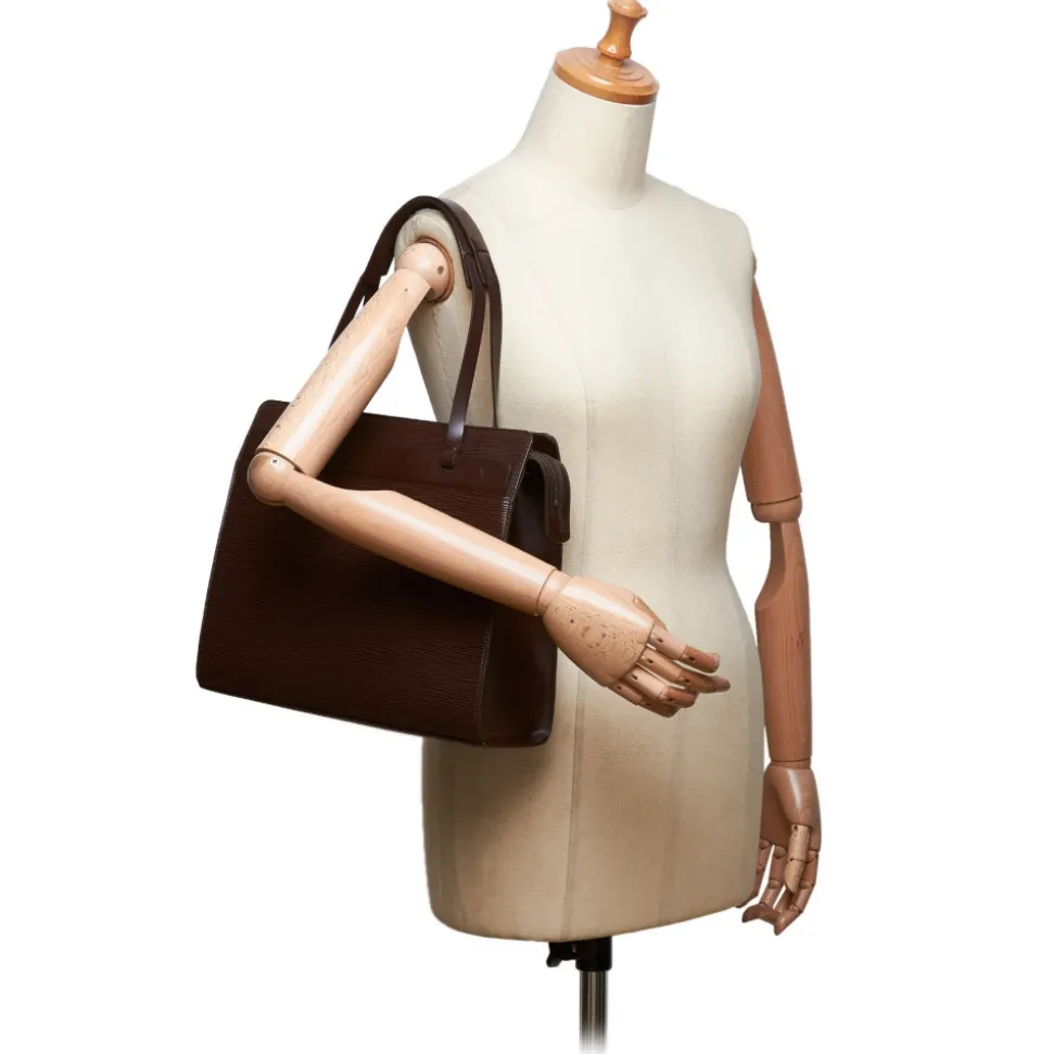 Louis Vuitton Vintage - Epi Croisette PM Bag - Dark Brown - Leather and Epi Leather Handbag - Luxury High Quality - Avvenice