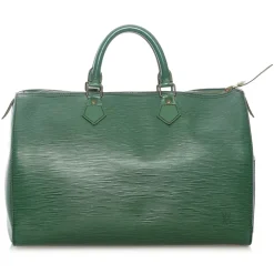 Louis Vuitton Vintage - Epi Speedy 35 - Green - Leather Handbag - Luxury High Quality - Avvenice