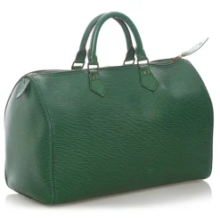 Louis Vuitton Vintage - Epi Speedy 35 - Green - Leather Handbag - Luxury High Quality - Avvenice