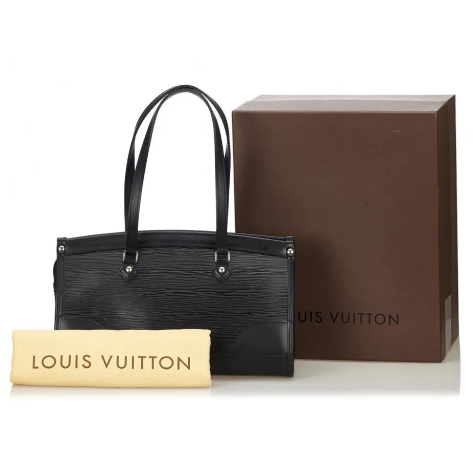 Louis Vuitton Vintage - Epi Madeleine PM Bag - Black - Leather and Epi Leather Handbag - Luxury High Quality - Avvenice