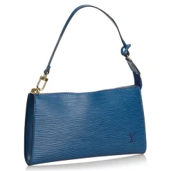 Louis Vuitton Vintage - Epi Pochette Accessoires Bag - Blue - Leather and Epi Leather Handbag - Luxury High Quality - Avvenice