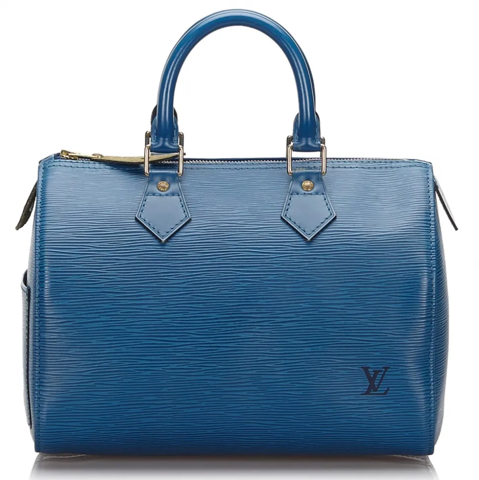 Louis Vuitton Vintage - Epi Speedy 25 Bag - Blue - Leather Handbag - Luxury High Quality - Avvenice