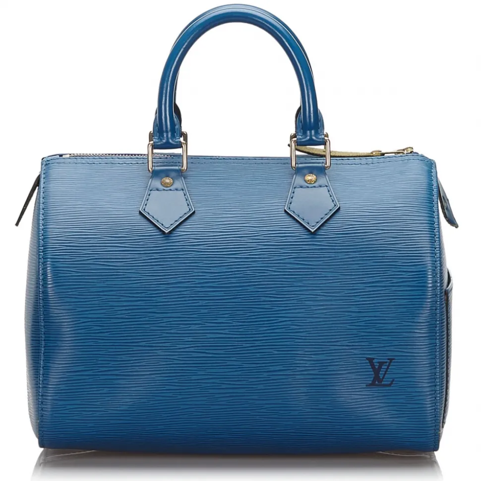 Louis Vuitton Vintage - Epi Speedy 25 Bag - Blue - Leather Handbag - Luxury High Quality - Avvenice