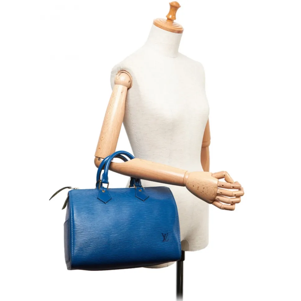 Louis Vuitton Vintage - Epi Speedy 25 Bag - Blue - Leather Handbag - Luxury High Quality - Avvenice