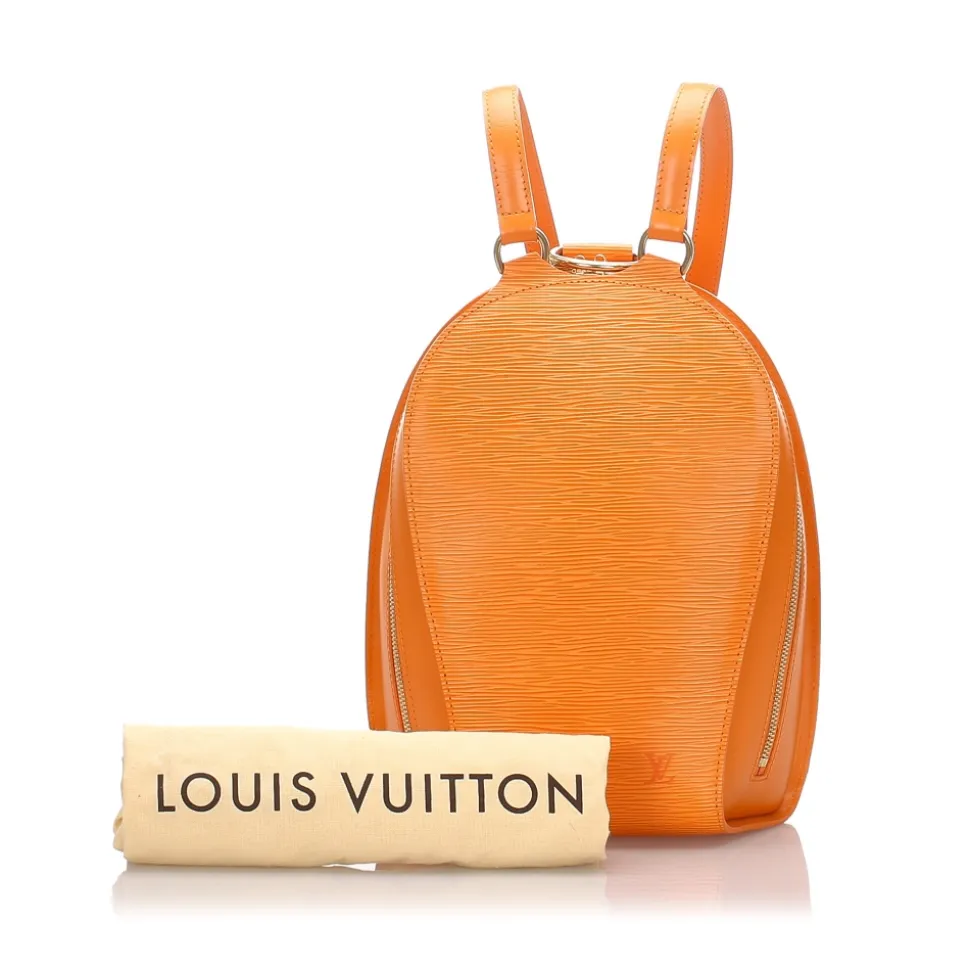 Louis Vuitton Vintage - Epi Mabillon Backpack - Orange - Leather and Epi Leather Bag Backpack - Luxury High Quality - Avvenice