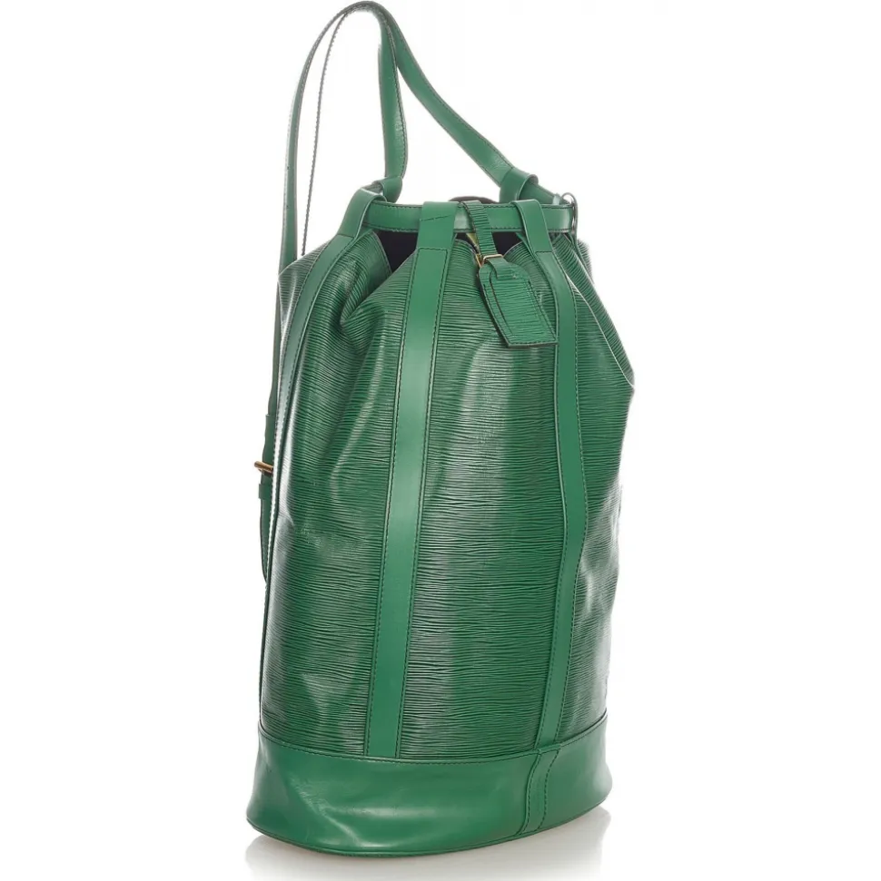 Louis Vuitton Vintage - Epi Randonnee GM - Green - Leather and Epi Leather Backpack - Luxury High Quality - Avvenice