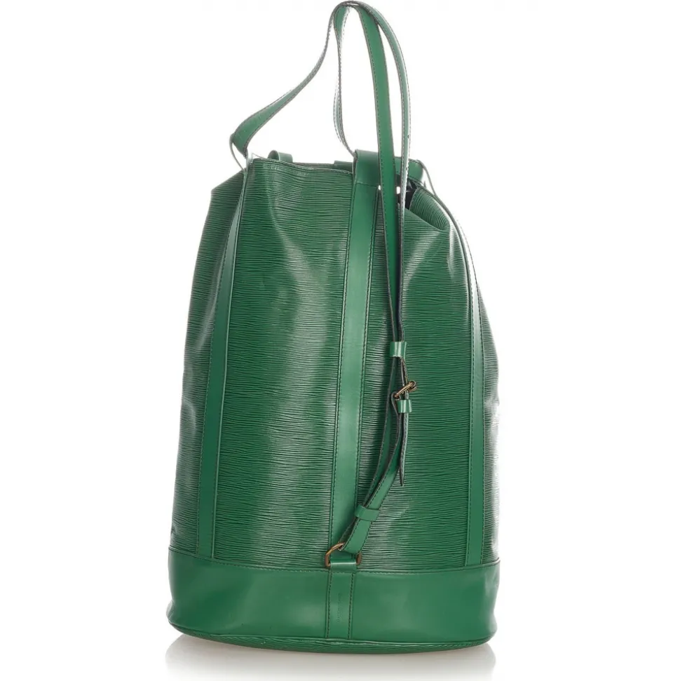 Louis Vuitton Vintage - Epi Randonnee GM - Green - Leather and Epi Leather Backpack - Luxury High Quality - Avvenice