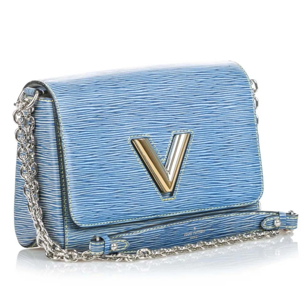 Louis Vuitton Vintage - Epi Twist MM Bag - Blue - Leather and Epi Leather Handbag - Luxury High Quality - Avvenice