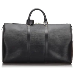 Louis Vuitton Vintage - Epi Keepall 55 Bag - Black - Leather and Epi Leather Handbag - Luxury High Quality - Avvenice
