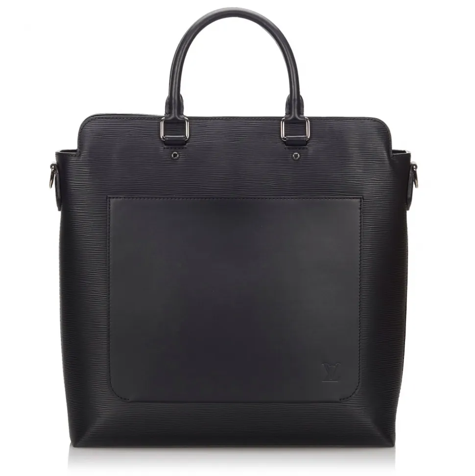Louis Vuitton Vintage - Epi Brooks Tote - Black - Leather and Epi Leather Handbag - Luxury High Quality - Avvenice