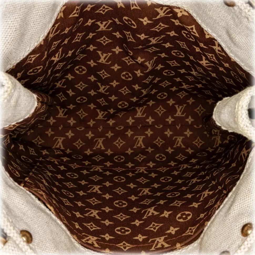 Louis Vuitton Vintage - Globe Shopper Cabas PM - White Pink - Canvas Tote Bag - Luxury High Quality - Avvenice