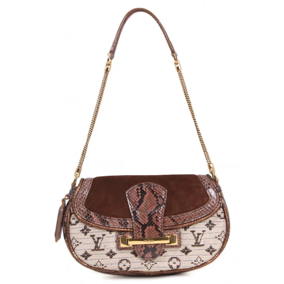 Louis Vuitton Vintage - Levant Python Bag - Brown - Leather Handbag - Luxury High Quality - Avvenice