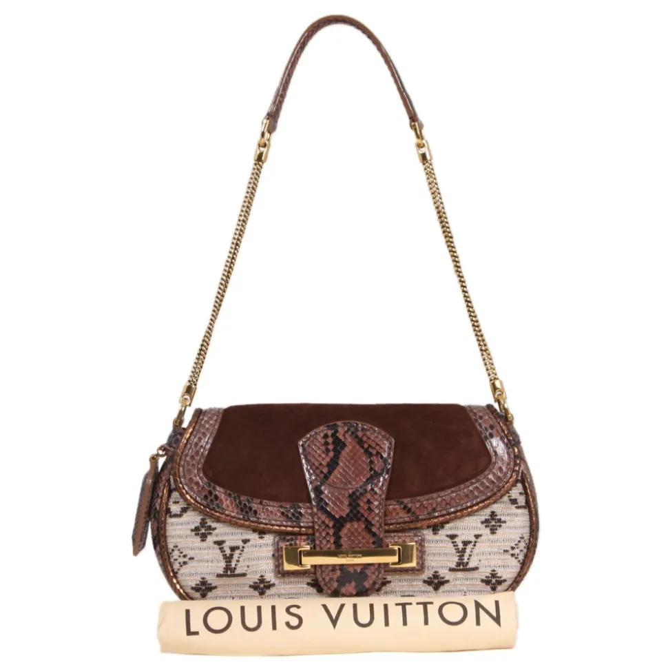 Louis Vuitton Vintage - Levant Python Bag - Brown - Leather Handbag - Luxury High Quality - Avvenice