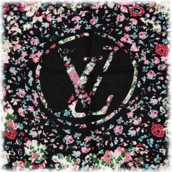 Louis Vuitton Vintage - Lvberty Shawl Scarf - Black - Silk and Wool Scarf - Luxury High Quality - Avvenice