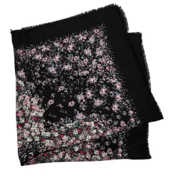 Louis Vuitton Vintage - Lvberty Shawl Scarf - Black - Silk and Wool Scarf - Luxury High Quality - Avvenice