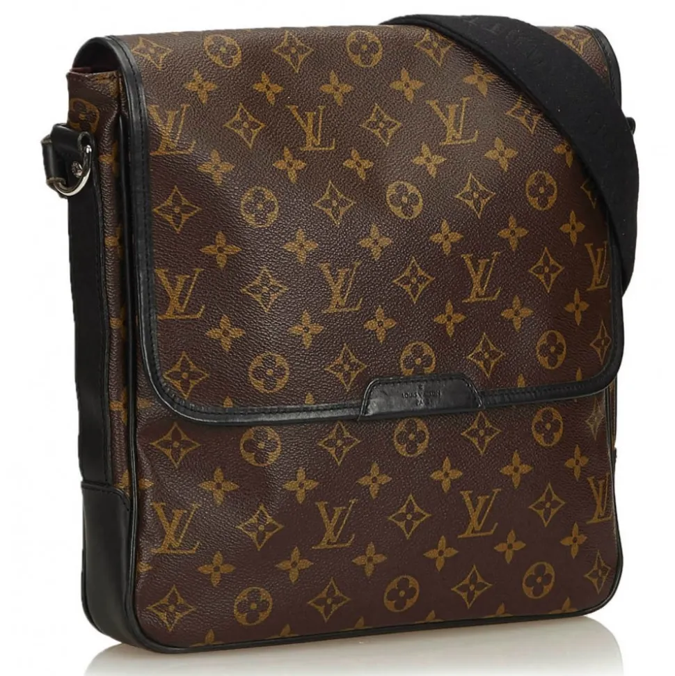 Louis Vuitton Vintage - Macassar Bass MM Bag - Brown - Monogram Canvas and Leather Shoulder Bag - Luxury High Quality - Avvenice