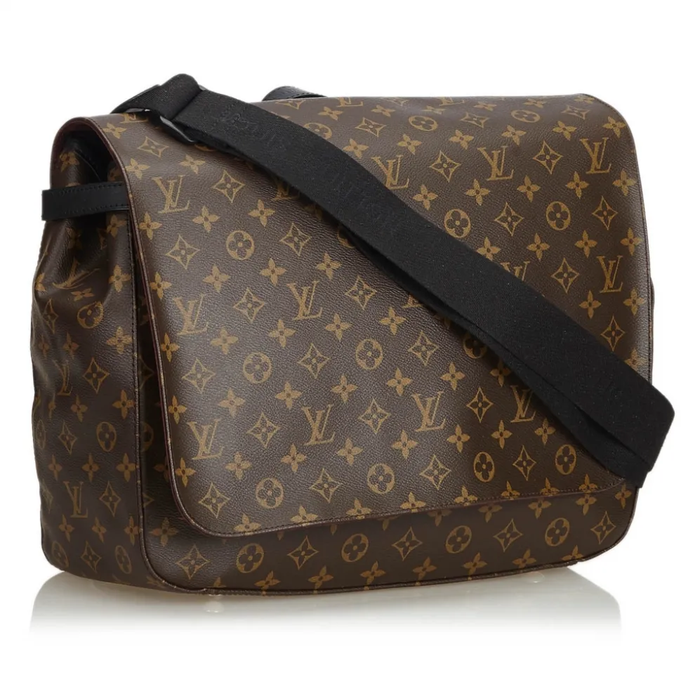 Louis Vuitton Vintage - Macassar Drake Bag - Brown - Monogram Canvas and Leather Shoulder Bag - Luxury High Quality - Avvenice
