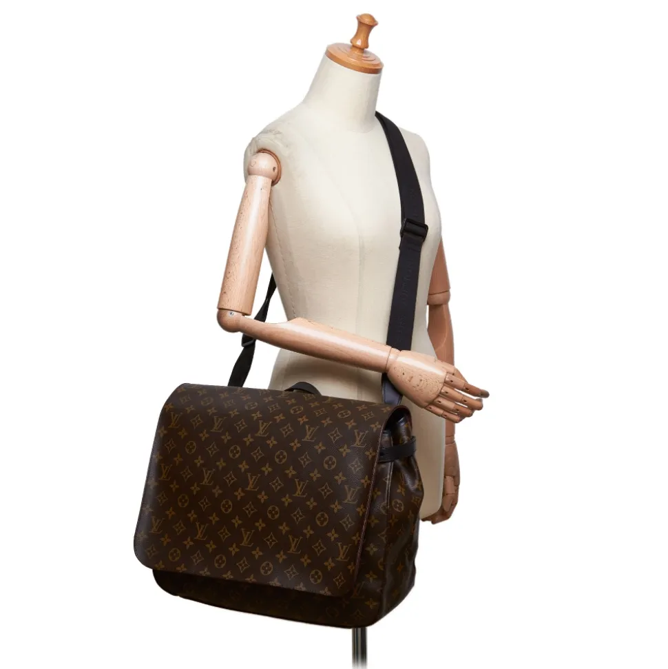 Louis Vuitton Vintage - Macassar Drake Bag - Brown - Monogram Canvas and Leather Shoulder Bag - Luxury High Quality - Avvenice
