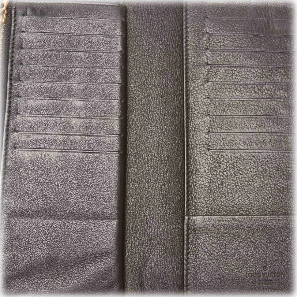 Louis Vuitton Vintage - Mahina Amelia Wallet - Black - Leather Wallet - Luxury High Quality - Avvenice