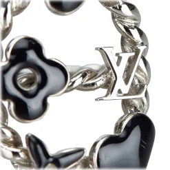 Louis Vuitton Vintage - Metal Bague Sweet Monogram Ring - Silver Black - LV Ring - Luxury High Quality - Avvenice