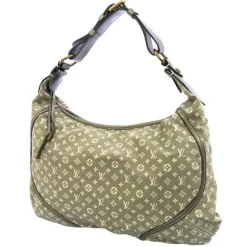 Louis Vuitton Vintage - Mini Lin Manon MM - Gray - Cotton and Calf Leather Shoulder Bag - Luxury High Quality - Avvenice