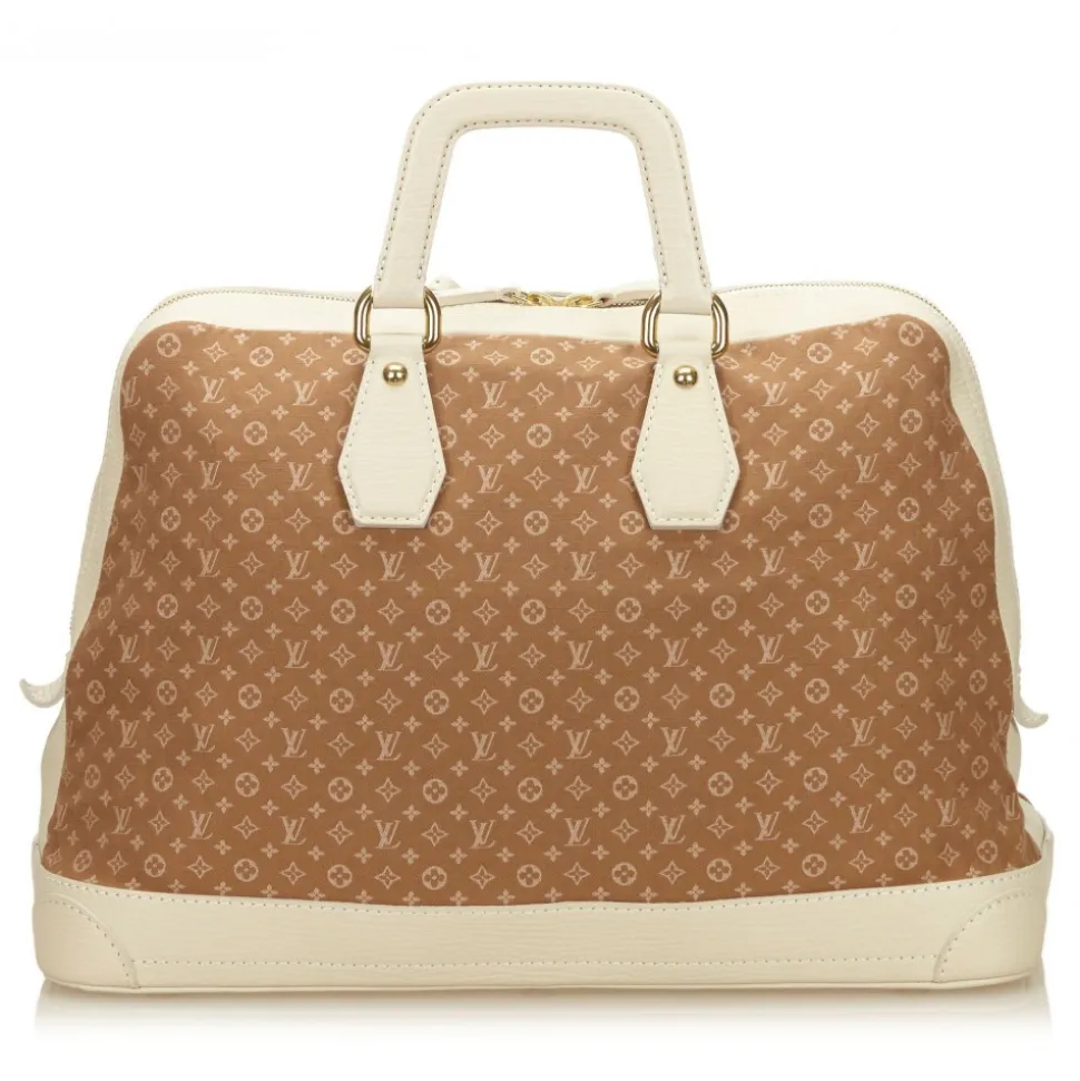 Louis Vuitton Vintage - Mini Lin Initiales Isfahan Travel Bag - Brown Camel - Fabric and Leather Handbag - Luxury High Quality - Avvenice