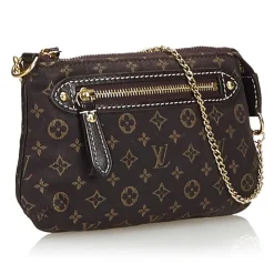 Louis Vuitton Vintage - Monogram Mini Lin Pochette Bag - Black - Monogram Leather Handbag - Luxury High Quality - Avvenice