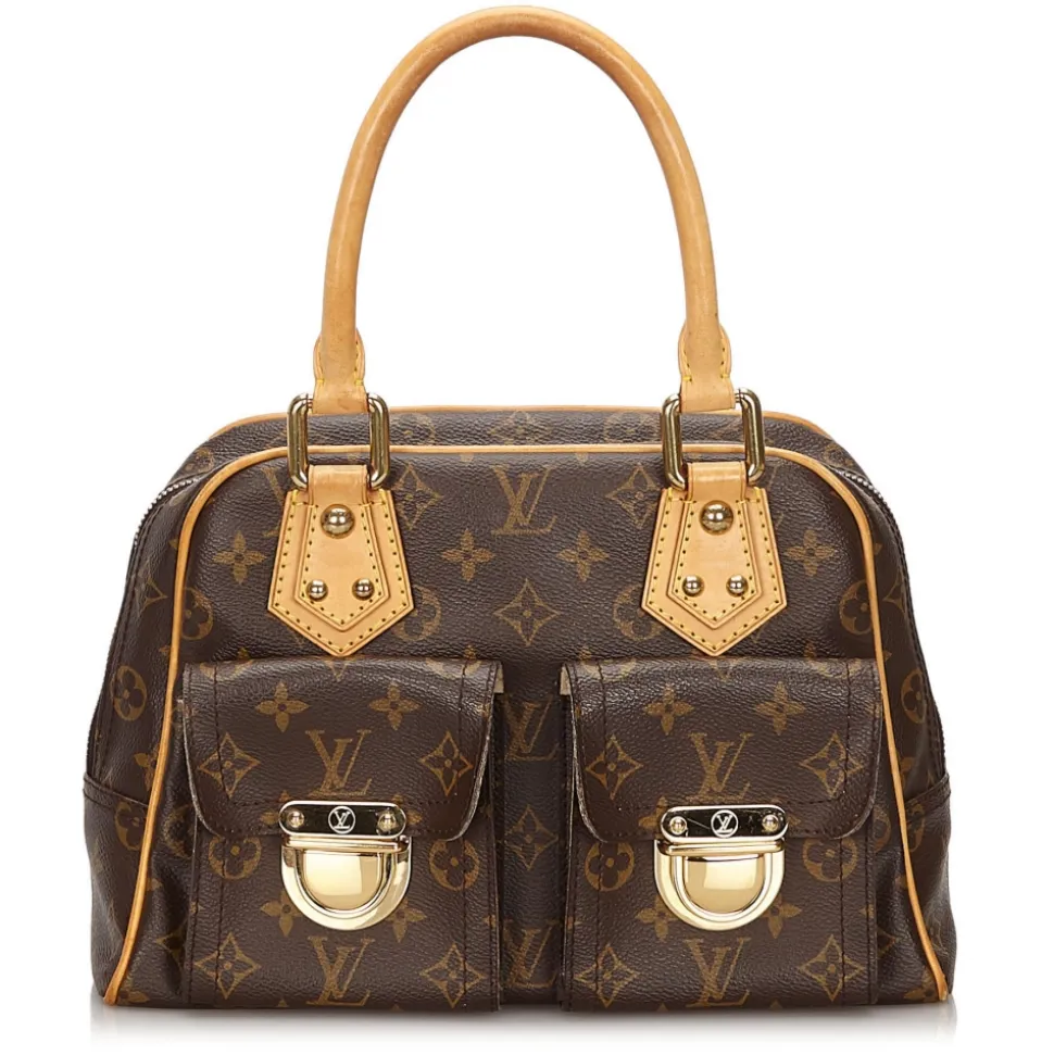 Louis Vuitton Vintage - Monogram Manhattan PM Bag - Brown - Monogram Canvas and Vachetta Leather Handbag - Luxury High Quality - Avvenice