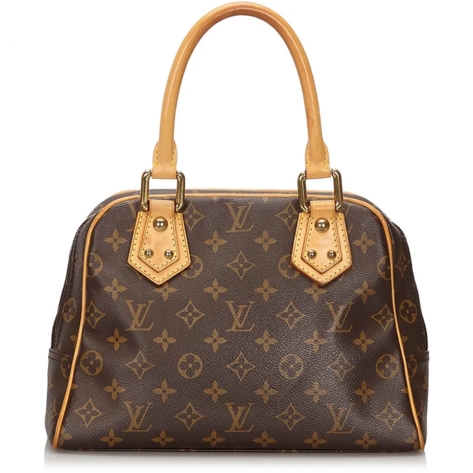 Louis Vuitton Vintage - Monogram Manhattan PM Bag - Brown - Monogram Canvas and Vachetta Leather Handbag - Luxury High Quality - Avvenice