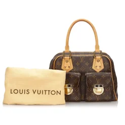 Louis Vuitton Vintage - Monogram Manhattan PM Bag - Brown - Monogram Canvas and Vachetta Leather Handbag - Luxury High Quality - Avvenice