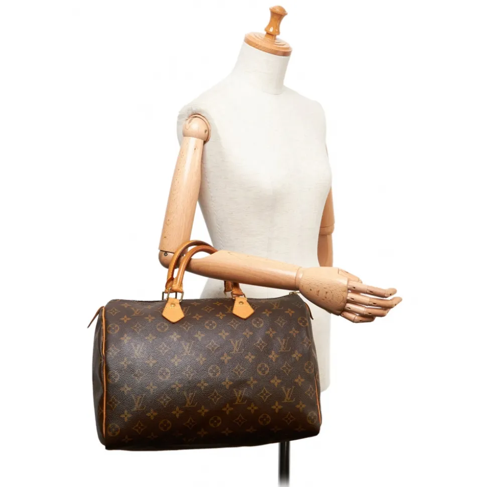 Louis Vuitton Vintage - Monogram Speedy 35 Bag - Brown - Leather Handbag - Luxury High Quality - Avvenice