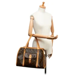 Louis Vuitton Vintage - Monogram Sac Baxter GM - Brown - Canvas and Vanchetta Leather Handbag - Luxury High Quality - Avvenice