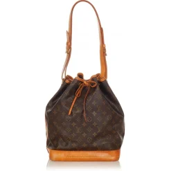 Louis Vuitton Vintage - Monogram Noe - Brown - Monogram Canvas and Leather Bucket Bag - Luxury High Quality - Avvenice