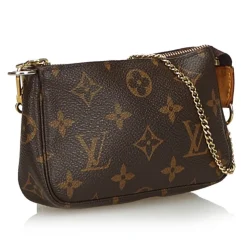 Louis Vuitton Vintage - Monogram Mini Pochette Accessoires Bag - Brown - Monogram Leather Handbag - Luxury High Quality - Avvenice