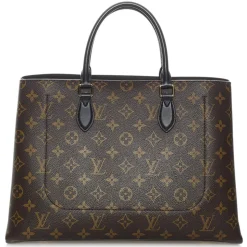 Louis Vuitton Vintage - Monogram Flower Tote - Brown Black - Leather Handbag - Luxury High Quality - Avvenice