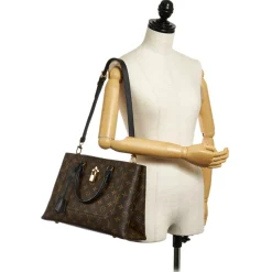 Louis Vuitton Vintage - Monogram Flower Tote - Brown Black - Leather Handbag - Luxury High Quality - Avvenice