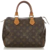 Louis Vuitton Vintage - Monogram Speedy 25 - Brown - Monogram Canvas x Vachetta Leather Boston Bag - Luxury High Quality - Avvenice