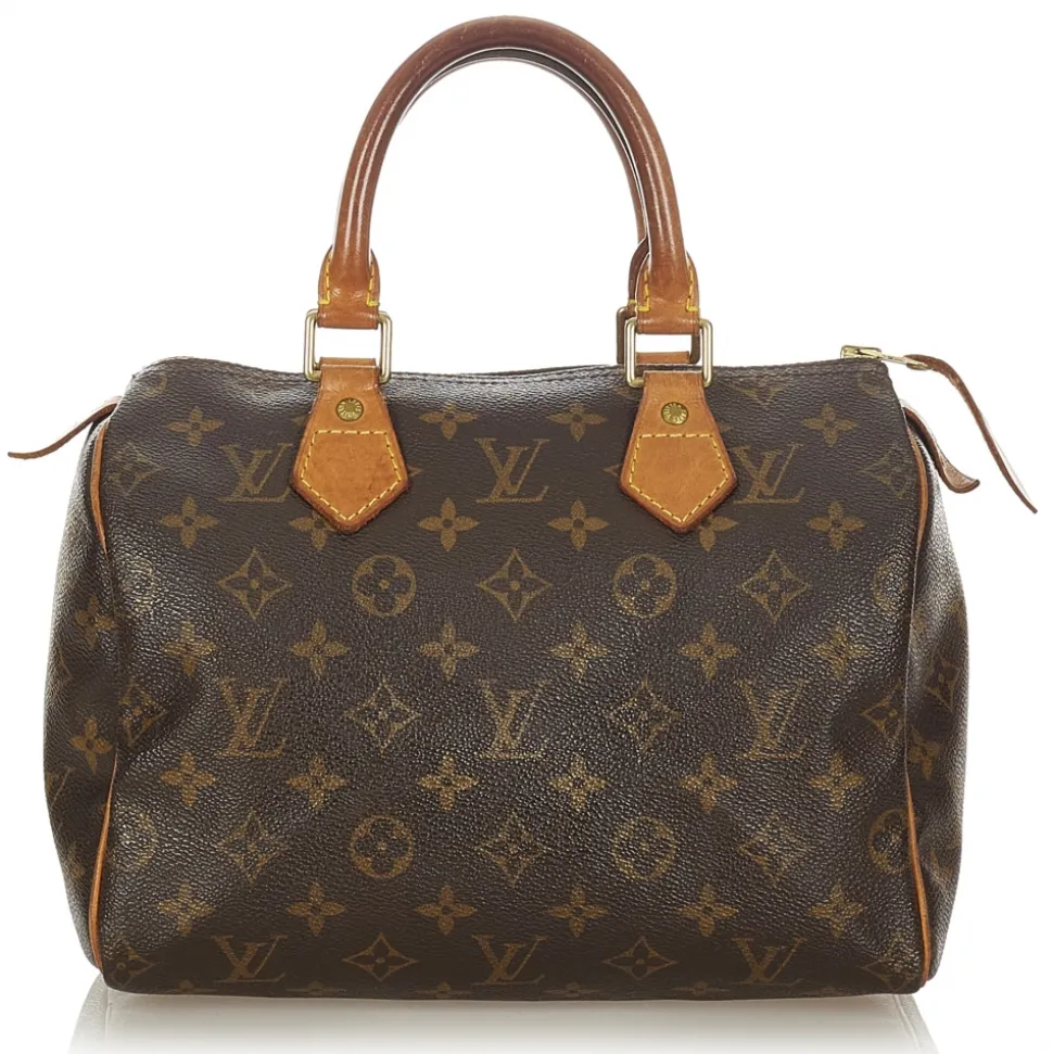 Louis Vuitton Vintage - Monogram Speedy 25 - Brown - Monogram Canvas x Vachetta Leather Boston Bag - Luxury High Quality - Avvenice