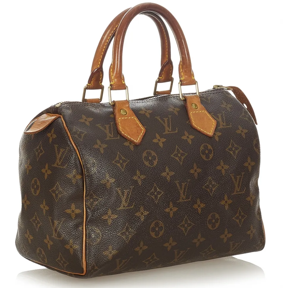 Louis Vuitton Vintage - Monogram Speedy 25 - Brown - Monogram Canvas x Vachetta Leather Boston Bag - Luxury High Quality - Avvenice