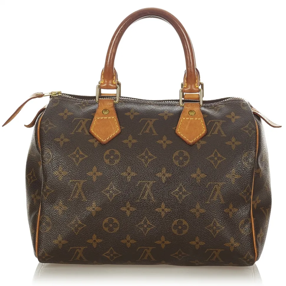 Louis Vuitton Vintage - Monogram Speedy 25 - Brown - Monogram Canvas x Vachetta Leather Boston Bag - Luxury High Quality - Avvenice