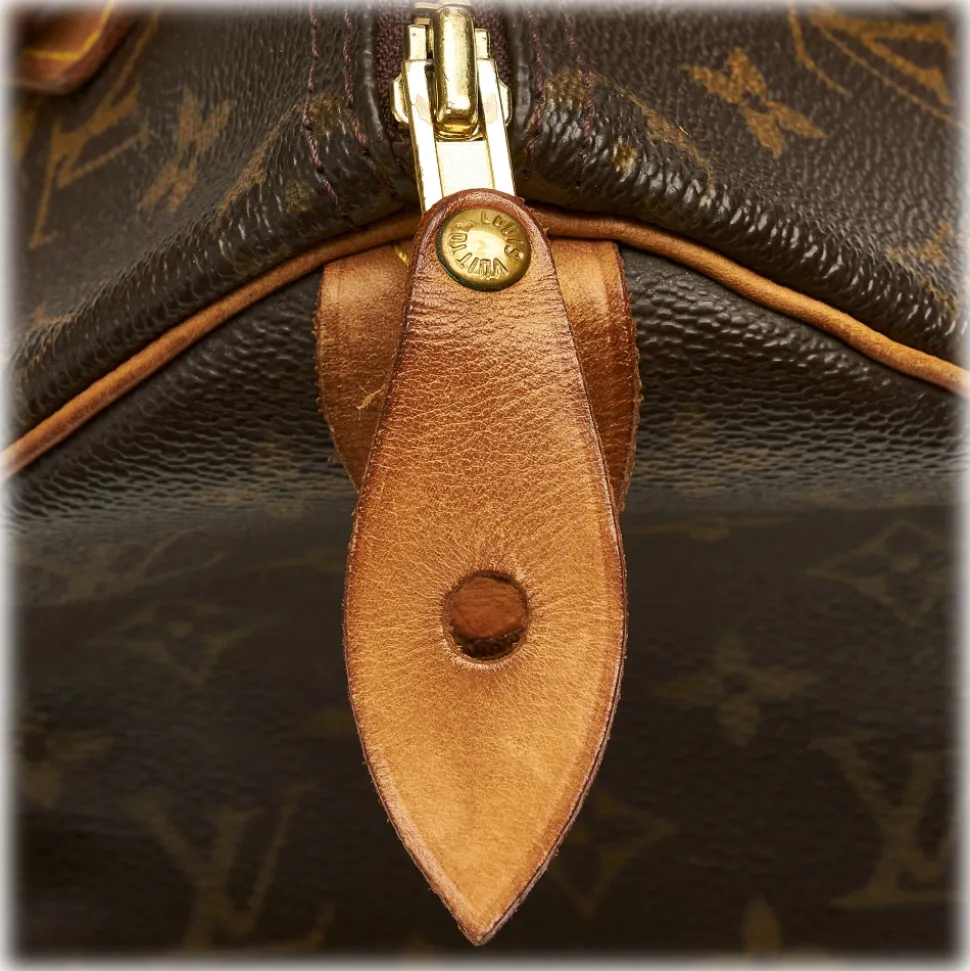 Louis Vuitton Vintage - Monogram Speedy 25 - Brown - Monogram Canvas x Vachetta Leather Boston Bag - Luxury High Quality - Avvenice