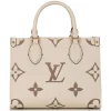 Louis Vuitton Vintage - Monogram Empreinte Onthego PM - Brown Beige - Leather Handbag - Luxury High Quality - Avvenice