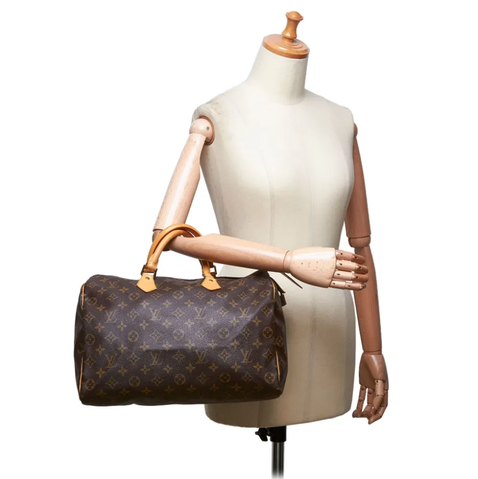 Louis Vuitton Vintage - Monogram Speedy 35 Bag - Brown - Monogram Leather Handbag - Luxury High Quality - Avvenice