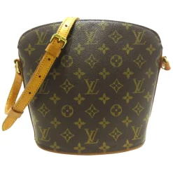 Louis Vuitton Vintage - Monogram Drouot - Brown - Monogram Canvas and Vachetta Leather Crossbody Bag - Luxury High Quality - Avvenice
